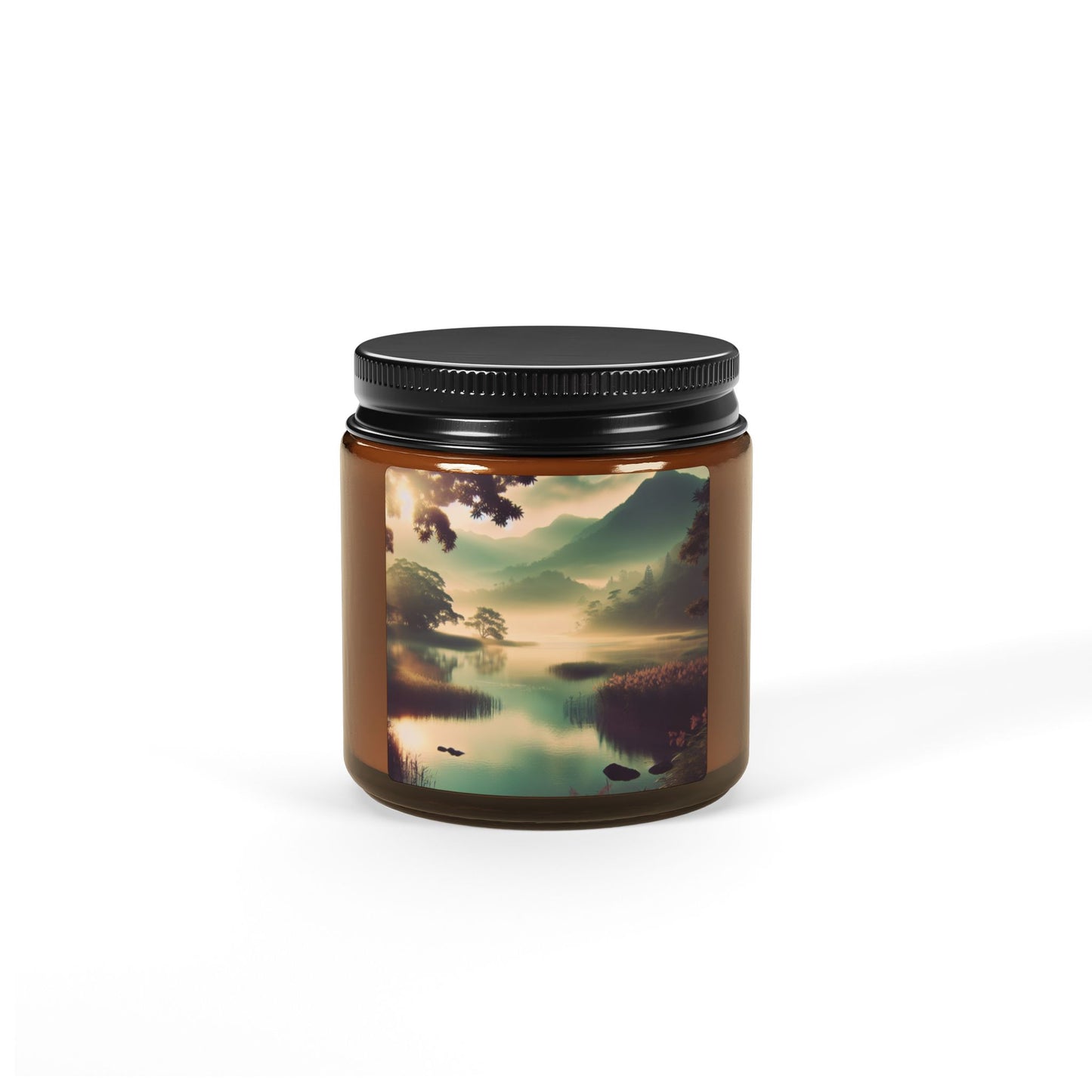 Scented Soy Candle (Multi-Size, Amber Jar)